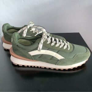 ‘Nothing New’ Verge Green and White Sneakers